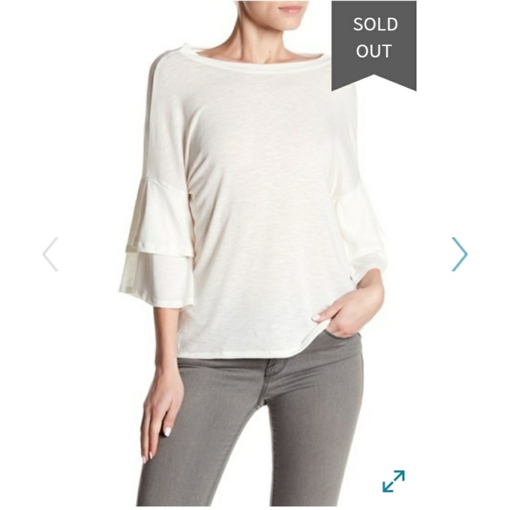 Thyme & Honey Ruffle Sleeve T-shirt